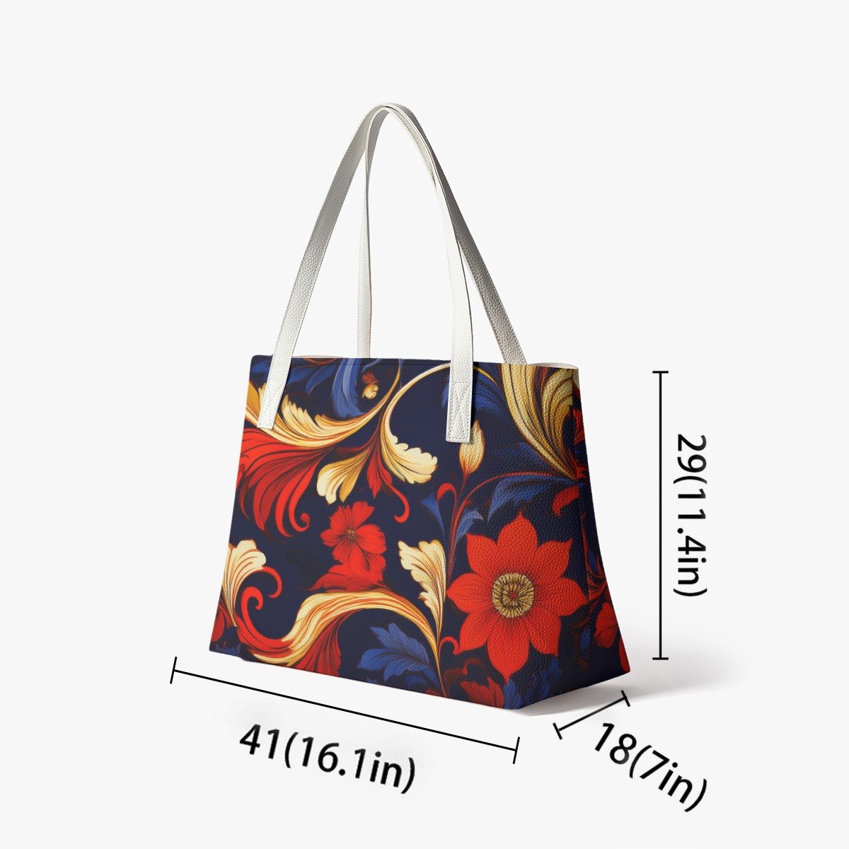 Stylish PU Leather Tote Bag - Image 7