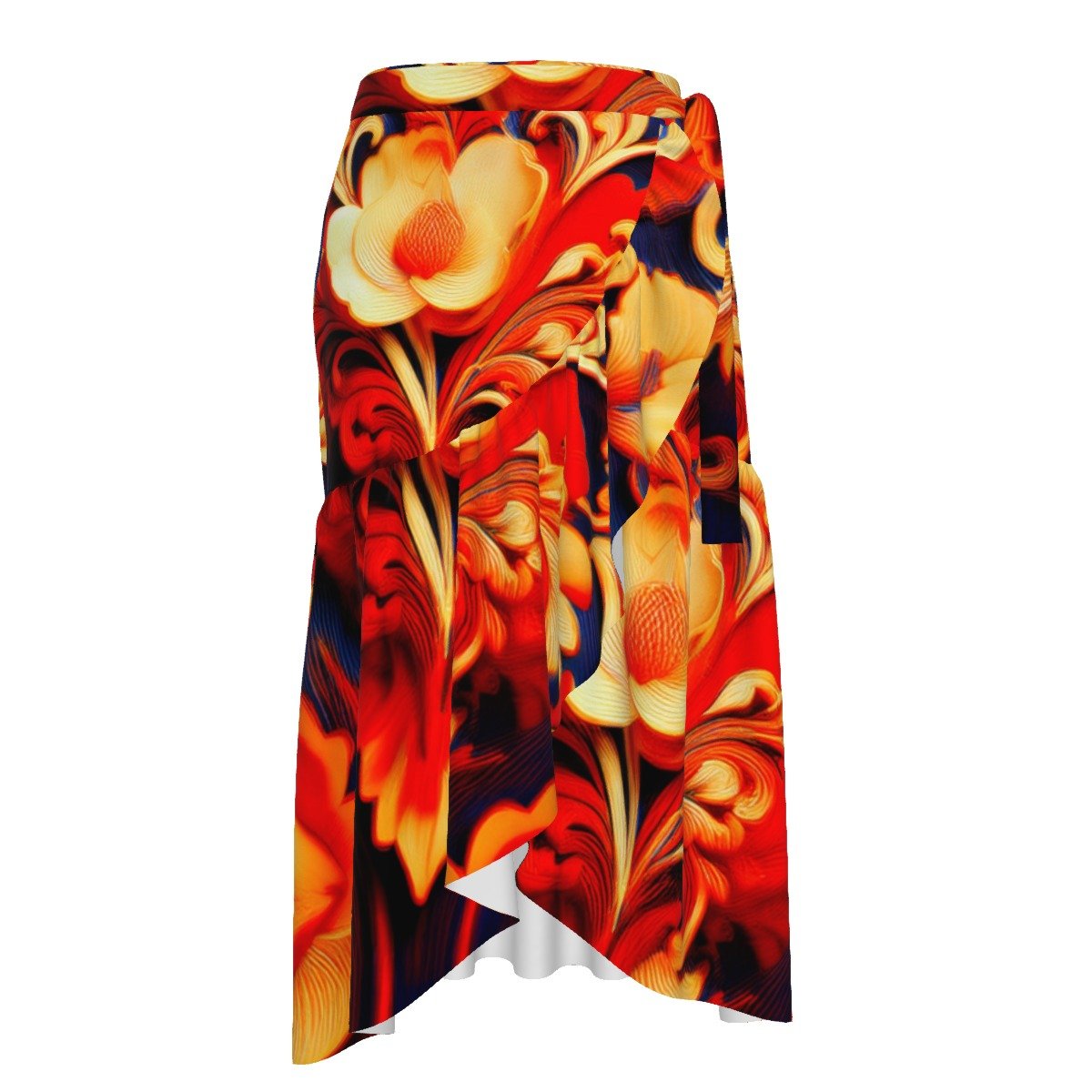 All-Over Print Women's Wrap Skirt - Image 3