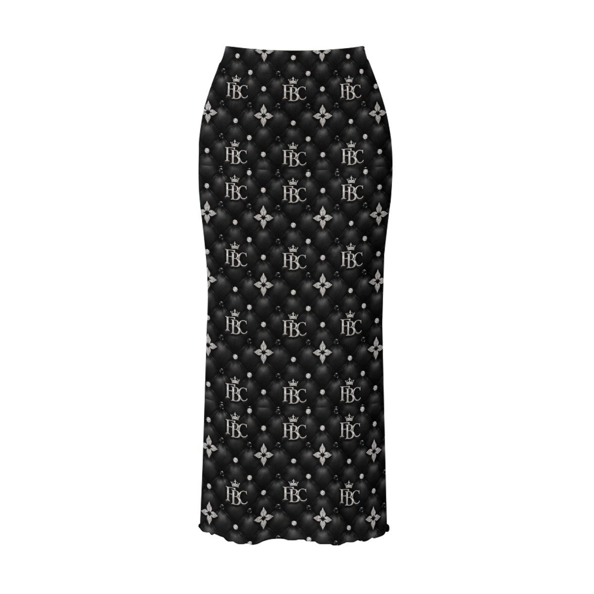 FullbreedCustom Print Women's High Neck Skirt Set With Thumb Hole - Image 6