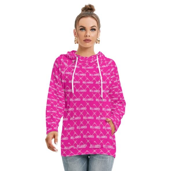 All-Over Print Women's Hoodie With Double Hood
