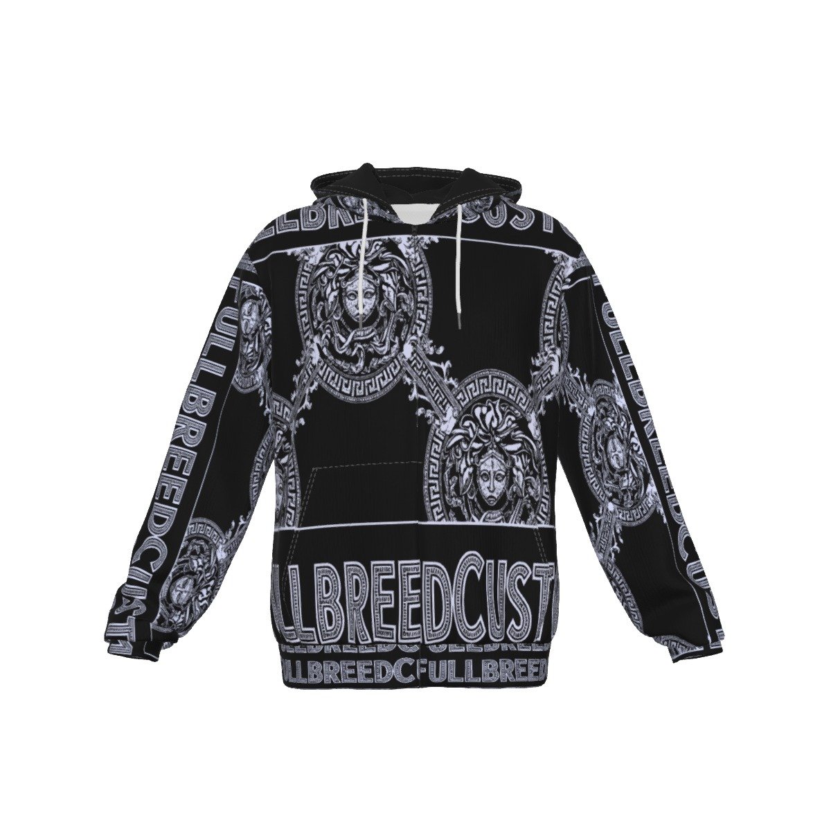 All-Over Print Men's Heavy Fleece Zip Up Hoodie - Image 5