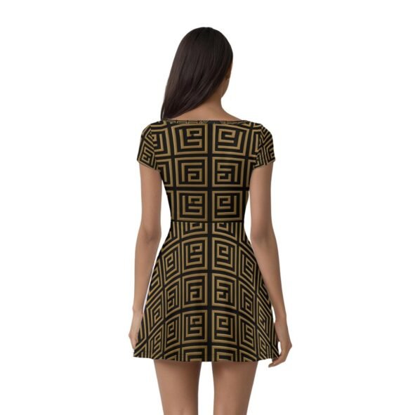 All-Over Print Women’s Athletic Dress With Built‑In Shorts
