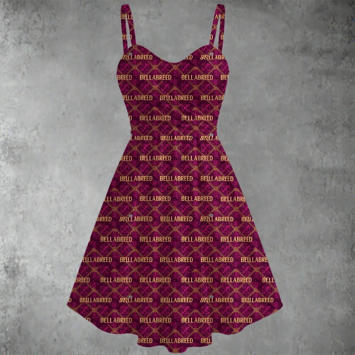 All-over print Women's Spaghetti Strap Dress - Image 2