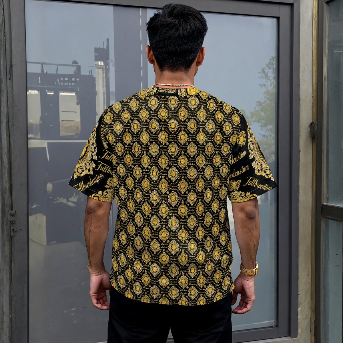 All-Over Print Unisex Drop-shoulder T-shirt|180GSM - Image 2