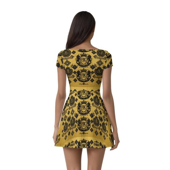 All-Over Print Women’s Athletic Dress With Built‑In Shorts