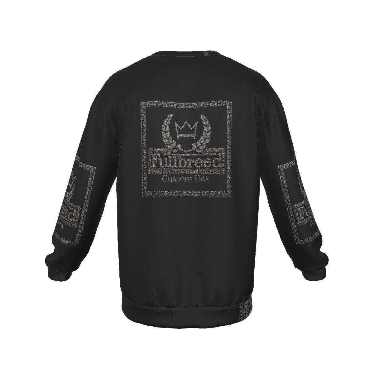 All-Over Print Men's Drop Shoulder Round Neck Long-Sleeved Sweatshirt - Image 2