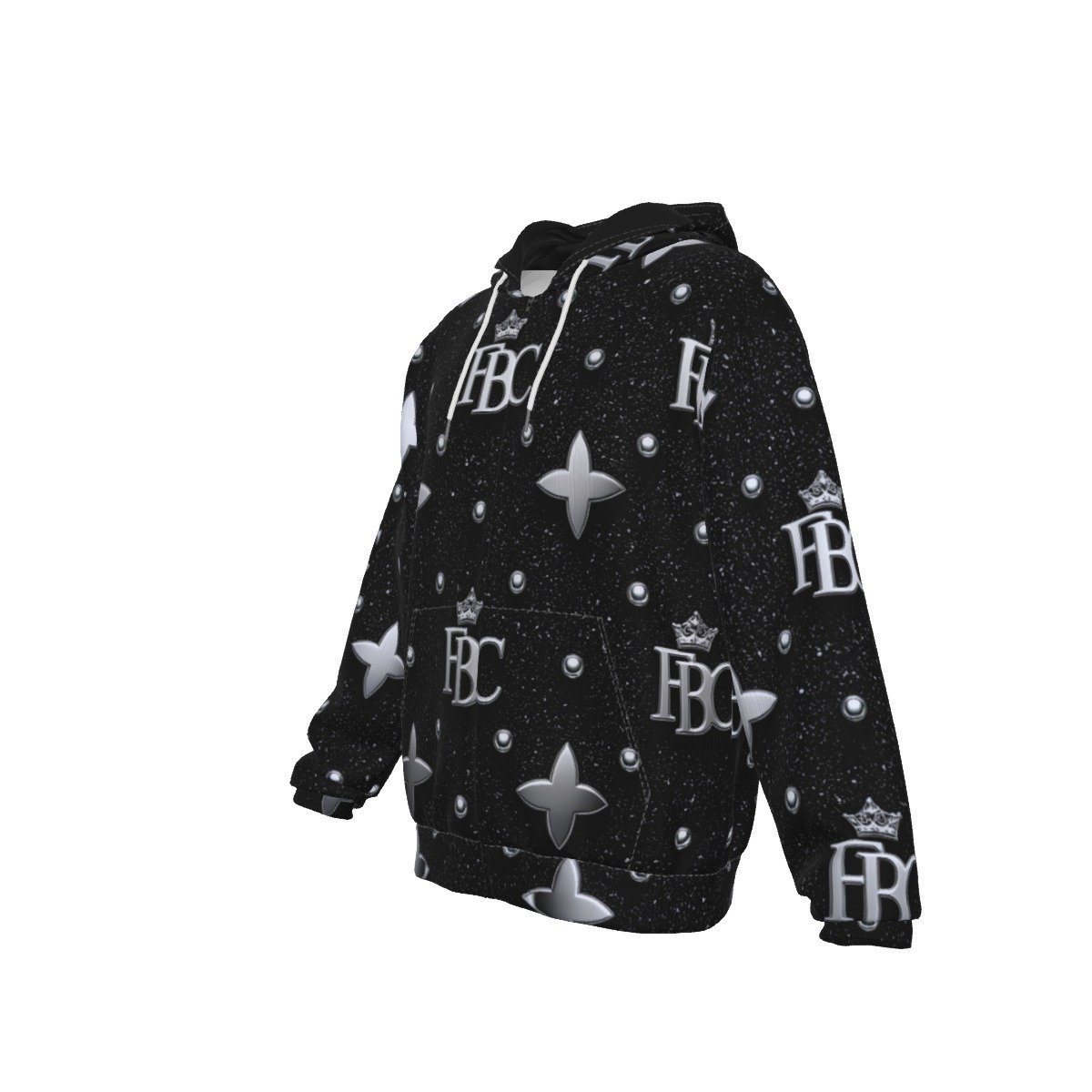 All-Over Print Men's Heavy Fleece Zip Up Hoodie - Image 2