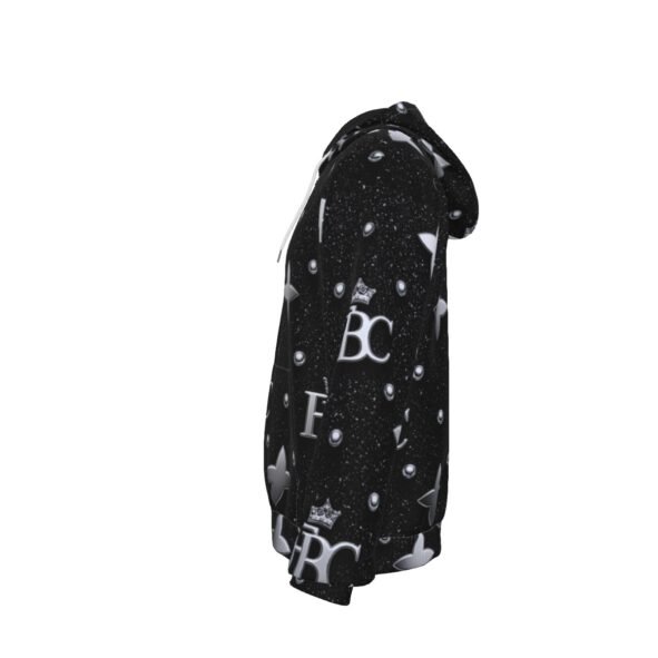 All-Over Print Men's Heavy Fleece Zip Up Hoodie