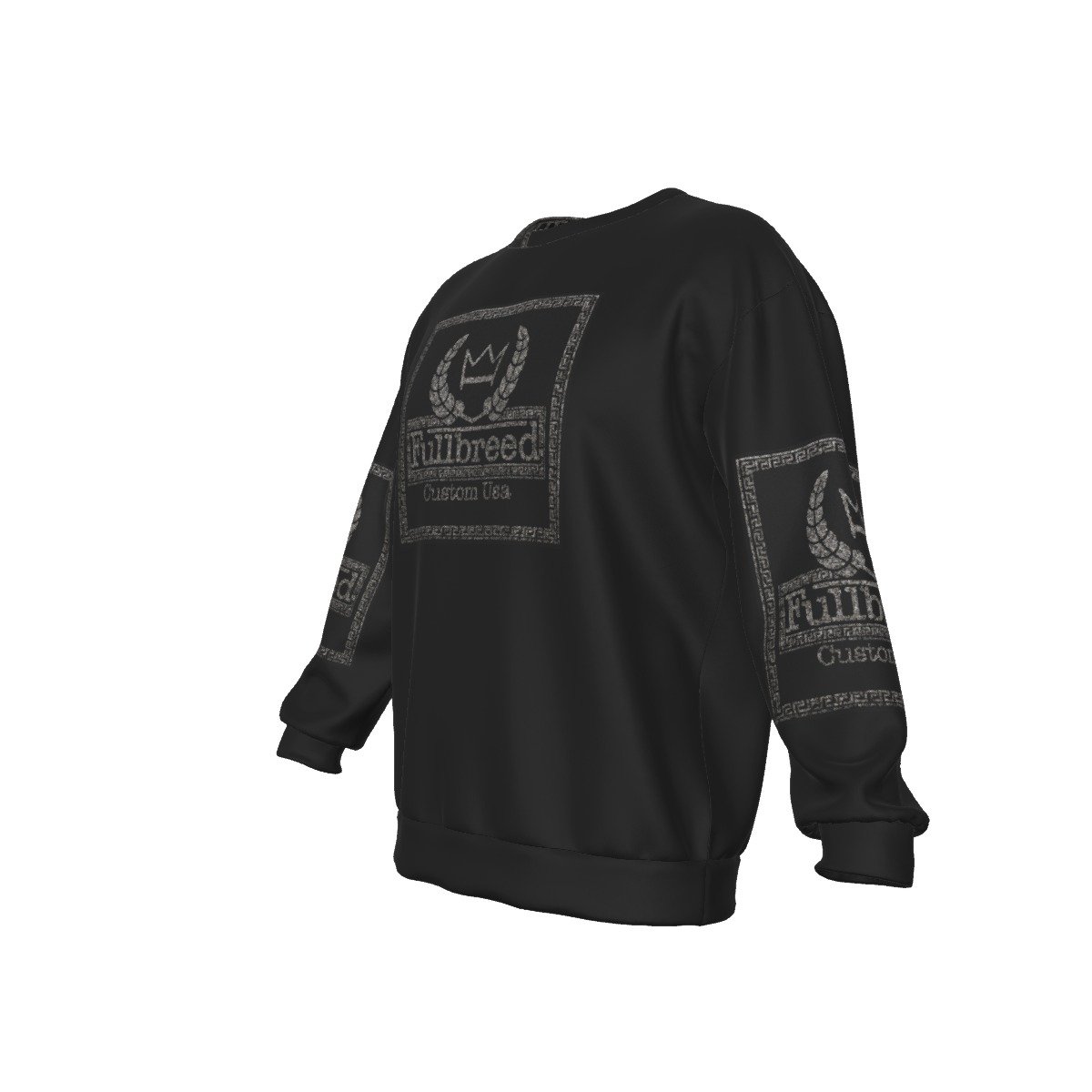 All-Over Print Men's Drop Shoulder Round Neck Long-Sleeved Sweatshirt - Image 4