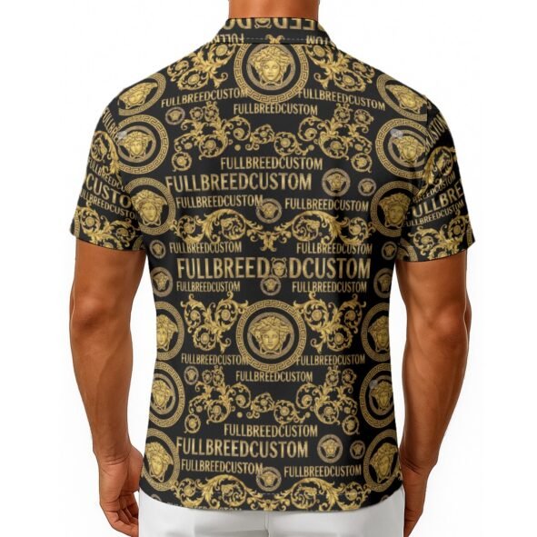 All-Over Print Men's Hawaiian Shirt With Button Closure
