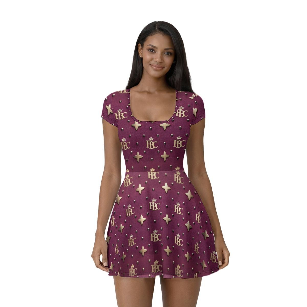 FullbreedCustom Print Women’s Athletic Dress With Built‑In Shorts