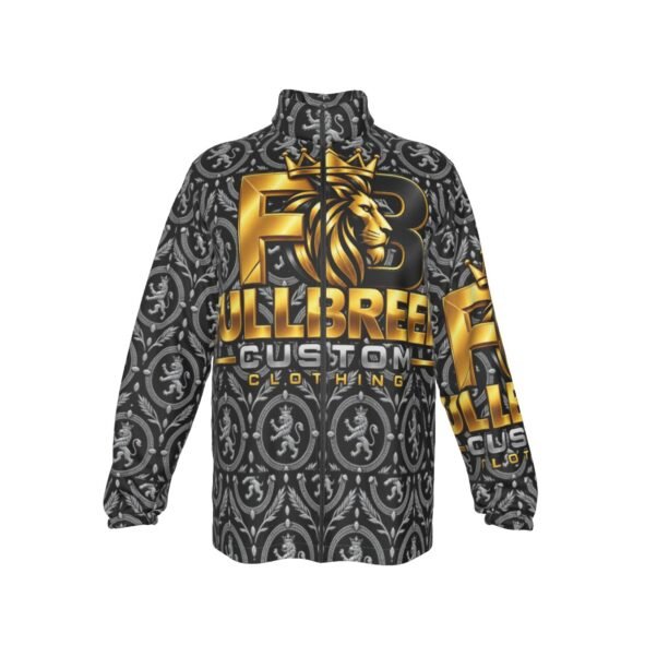 FullbreedCustom Print Men's Stand-up Collar Zip-up Windproof Jacket