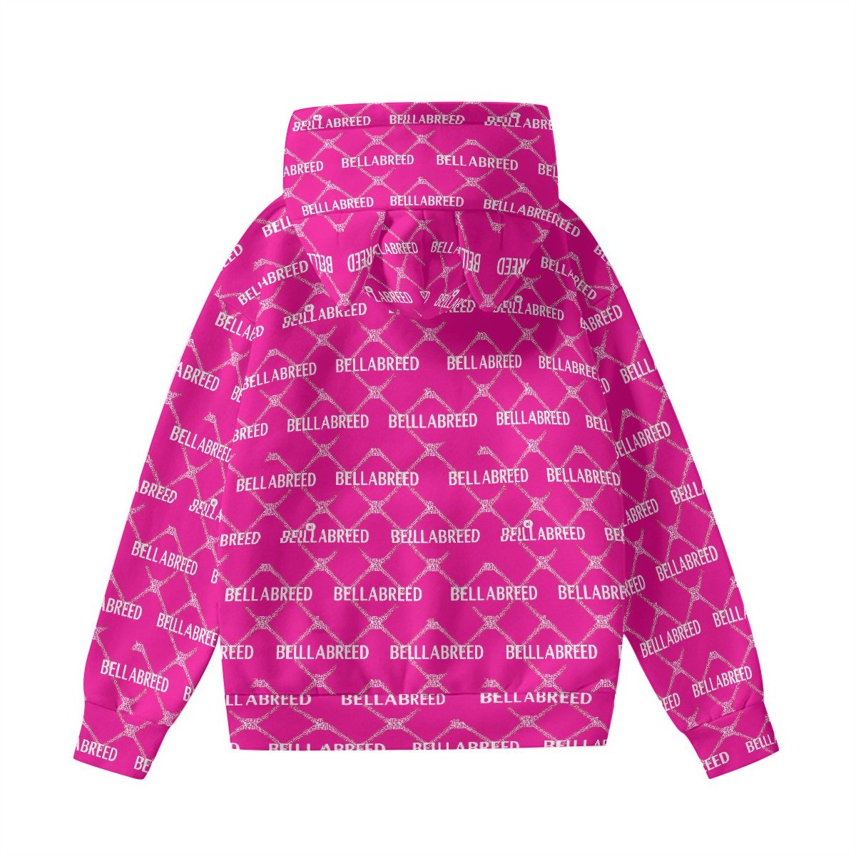 All-Over Print Women’s Hoodie With Decorative Ears - Image 4