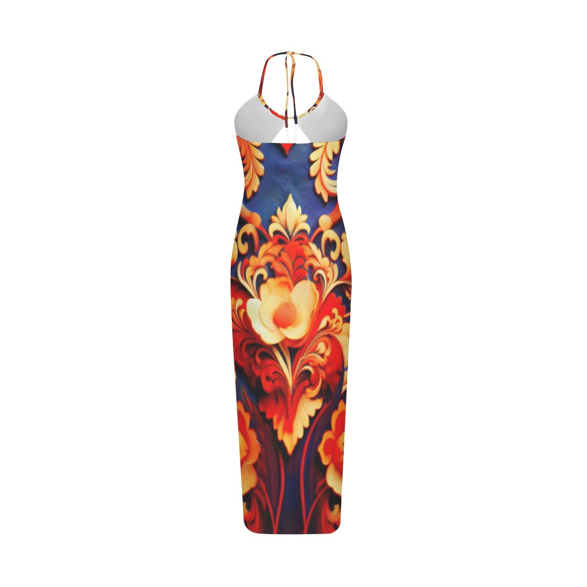 All-Over Print Women's Sexy Hollow Cami Dress - Image 3