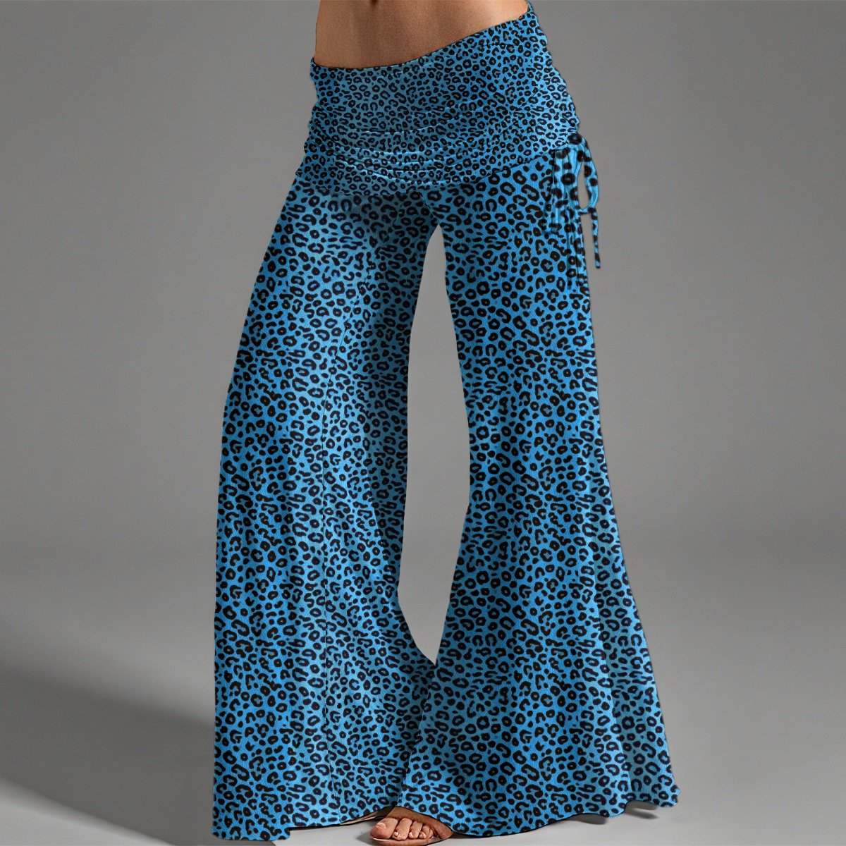 All-Over Print Women's High Waist Wide Leg Pants