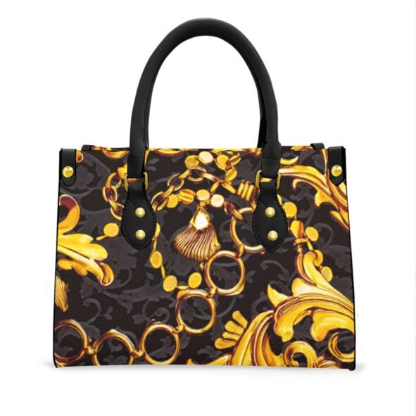 Women's Tote Bag With Black Handle