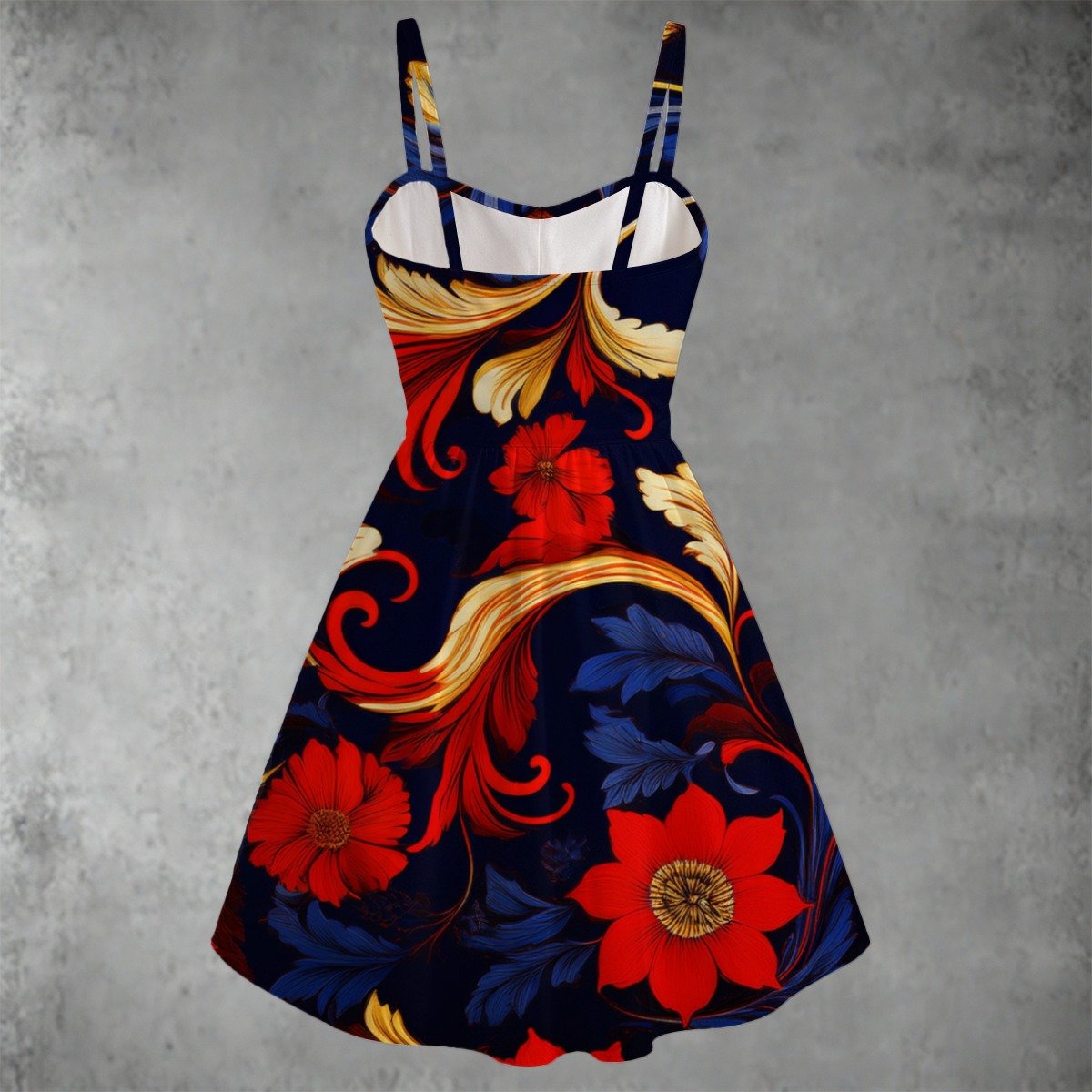 All-over print Women's Spaghetti Strap Dress - Image 2