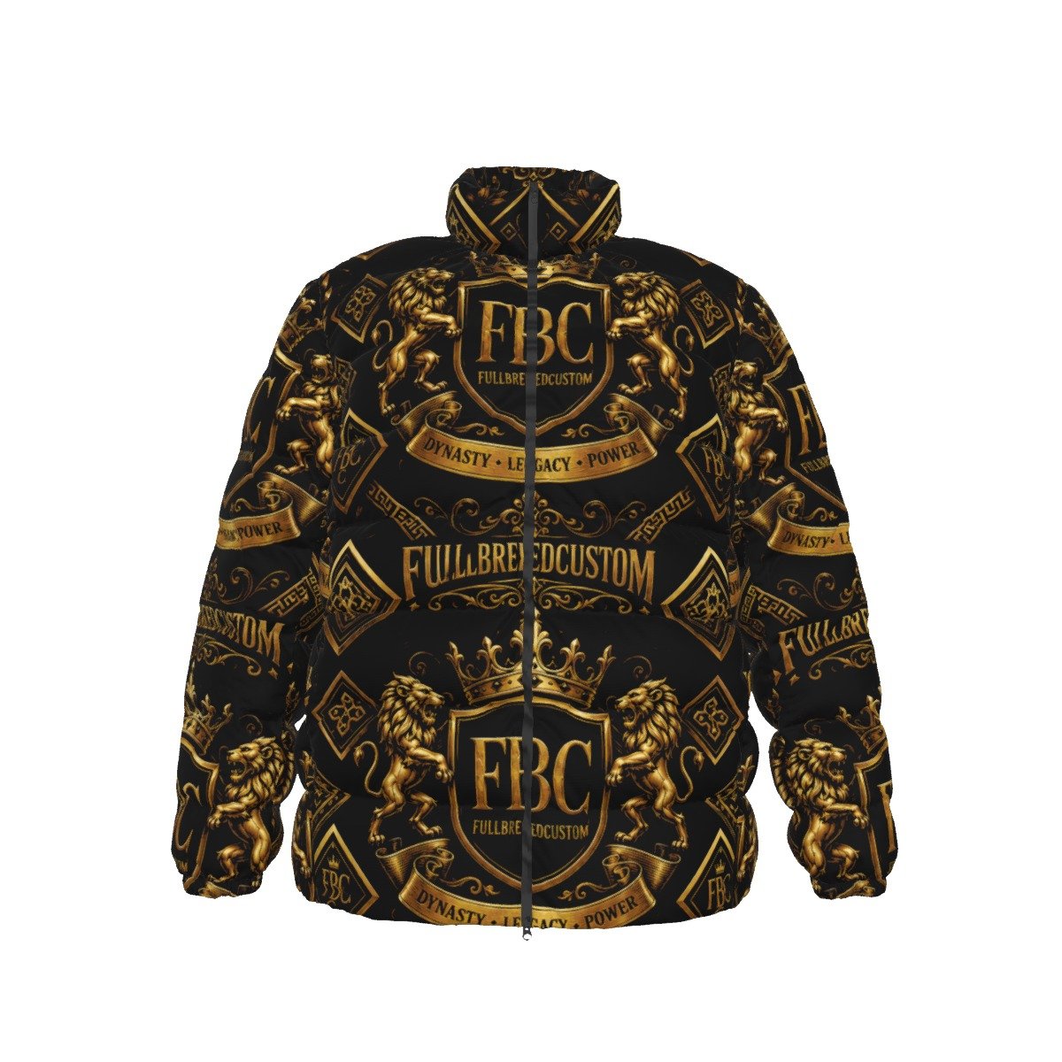 FullbreeddCustom Print Unisex Stand collar slim down jacket