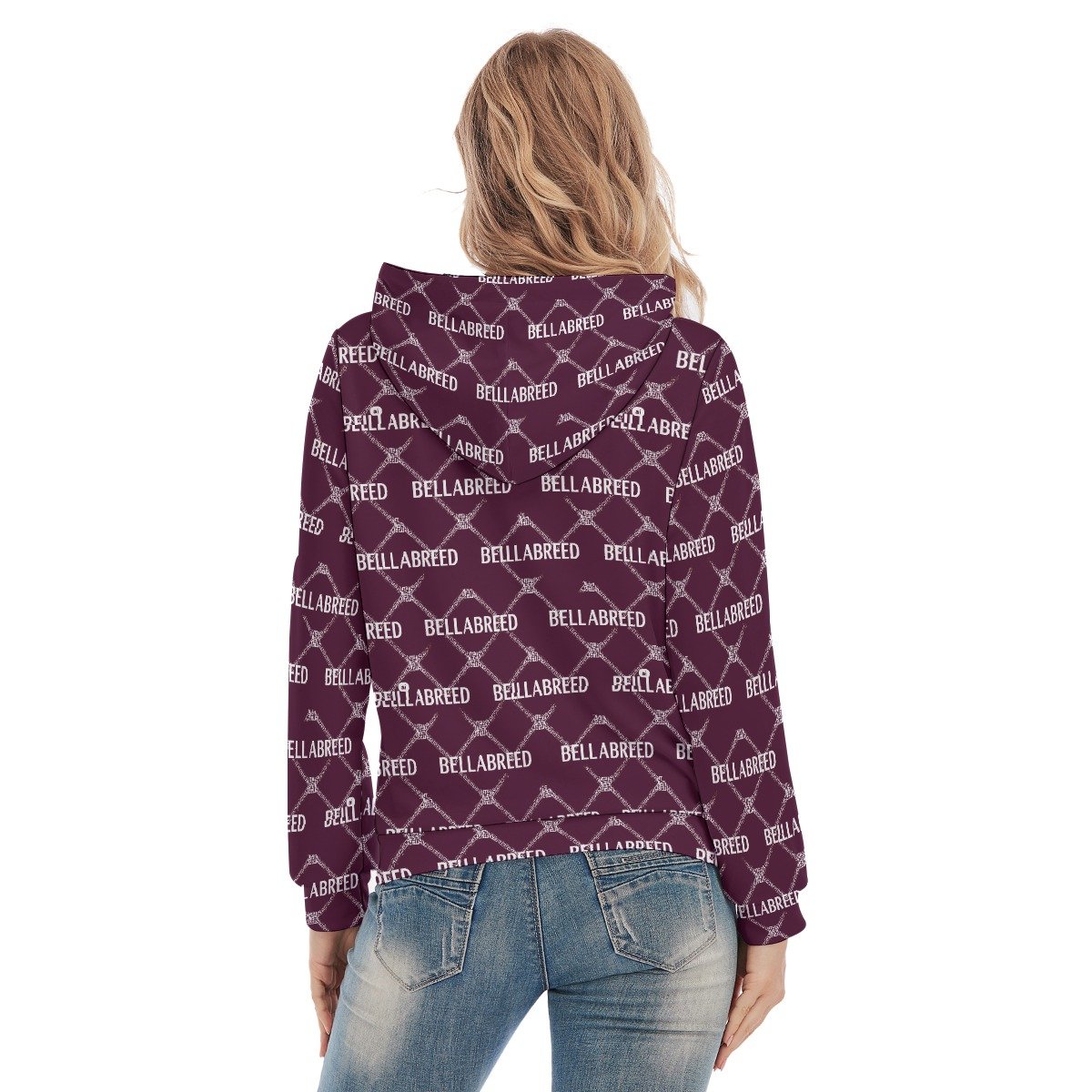 All-Over Print Women's Slim Pullover Hoodie - Image 4