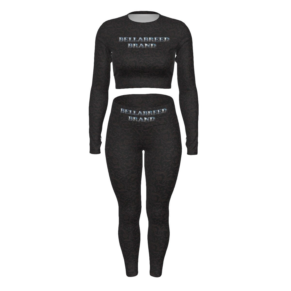 All-Over Print Women's Sport Set With Backless Top And Leggings - Image 4