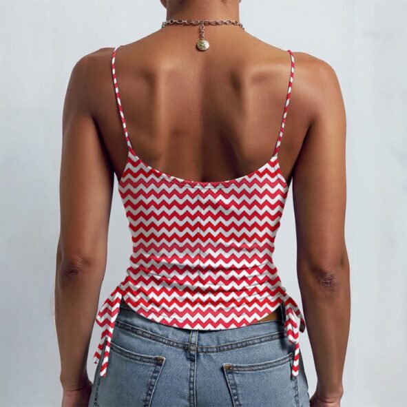 All-over Print Drawstring Camisole