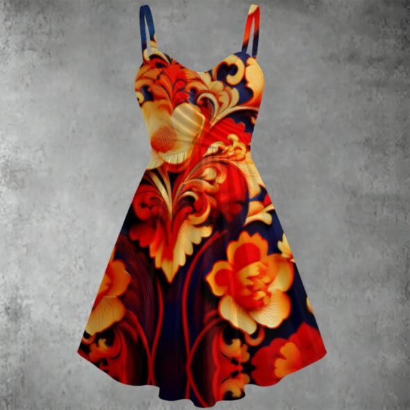 All-over print Women's Spaghetti Strap Dress