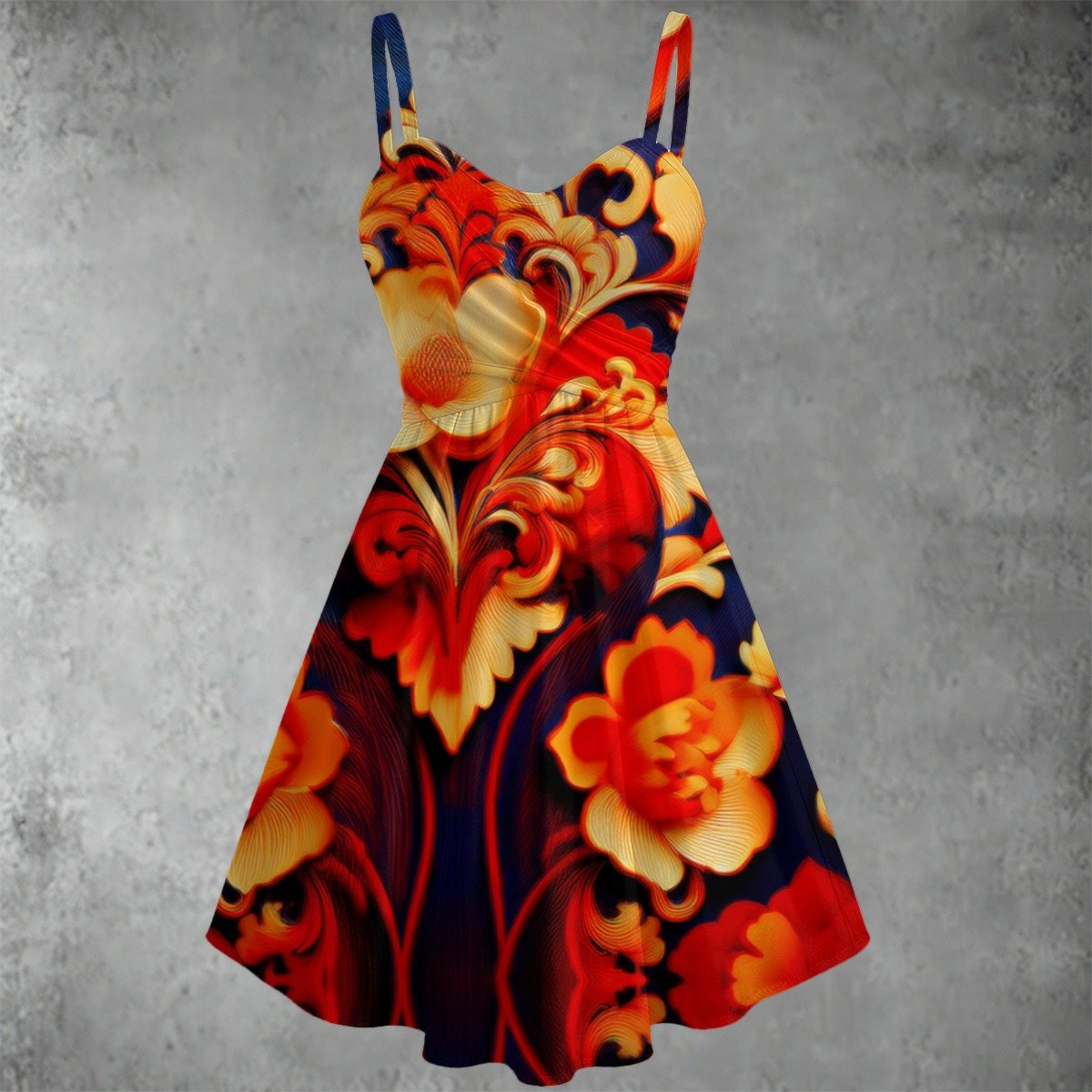 All-over print Women's Spaghetti Strap Dress