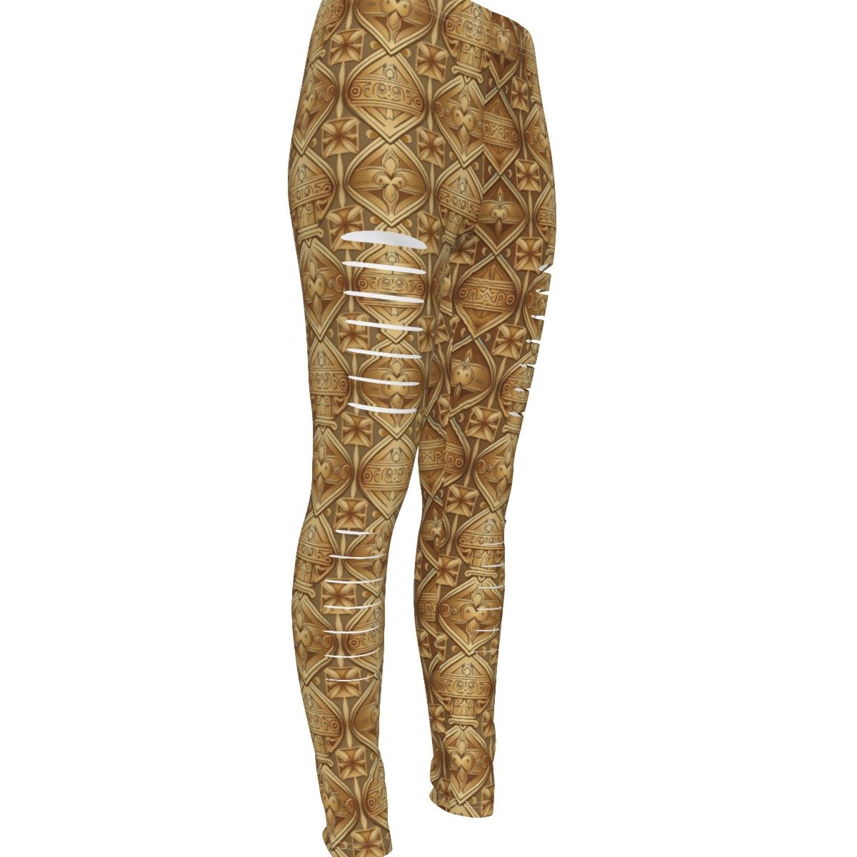 All-Over Print Women's Ripped Leggings - Image 2