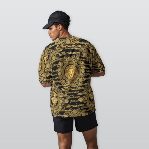 All-Over Print Men’s Oversize Crewneck T-Shirt|230GSM Cotton