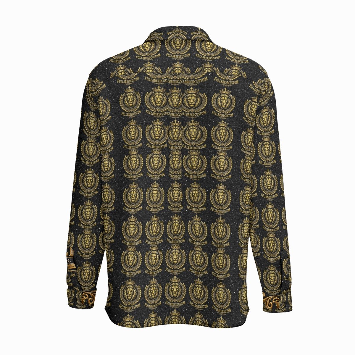 FullbreedCustom Print Men's Business Long Sleeve Shirt|110GSM Imitation Flax - Image 2