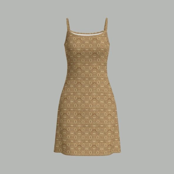 All-Over Print Women's Double-Layer Mesh Dress