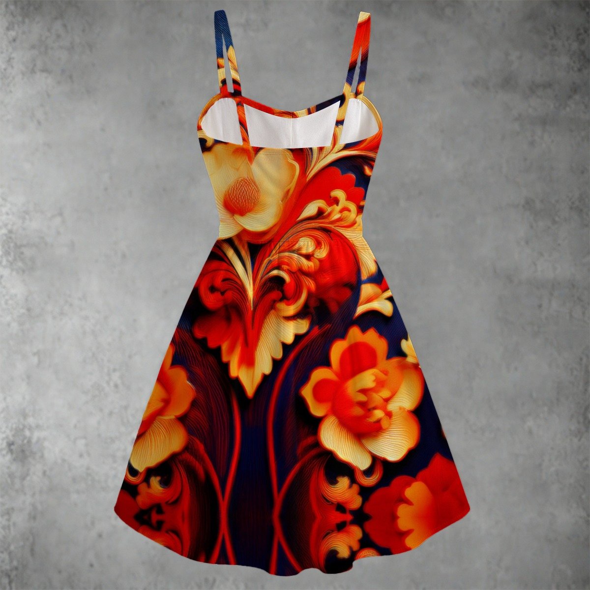 All-over print Women's Spaghetti Strap Dress - Image 2