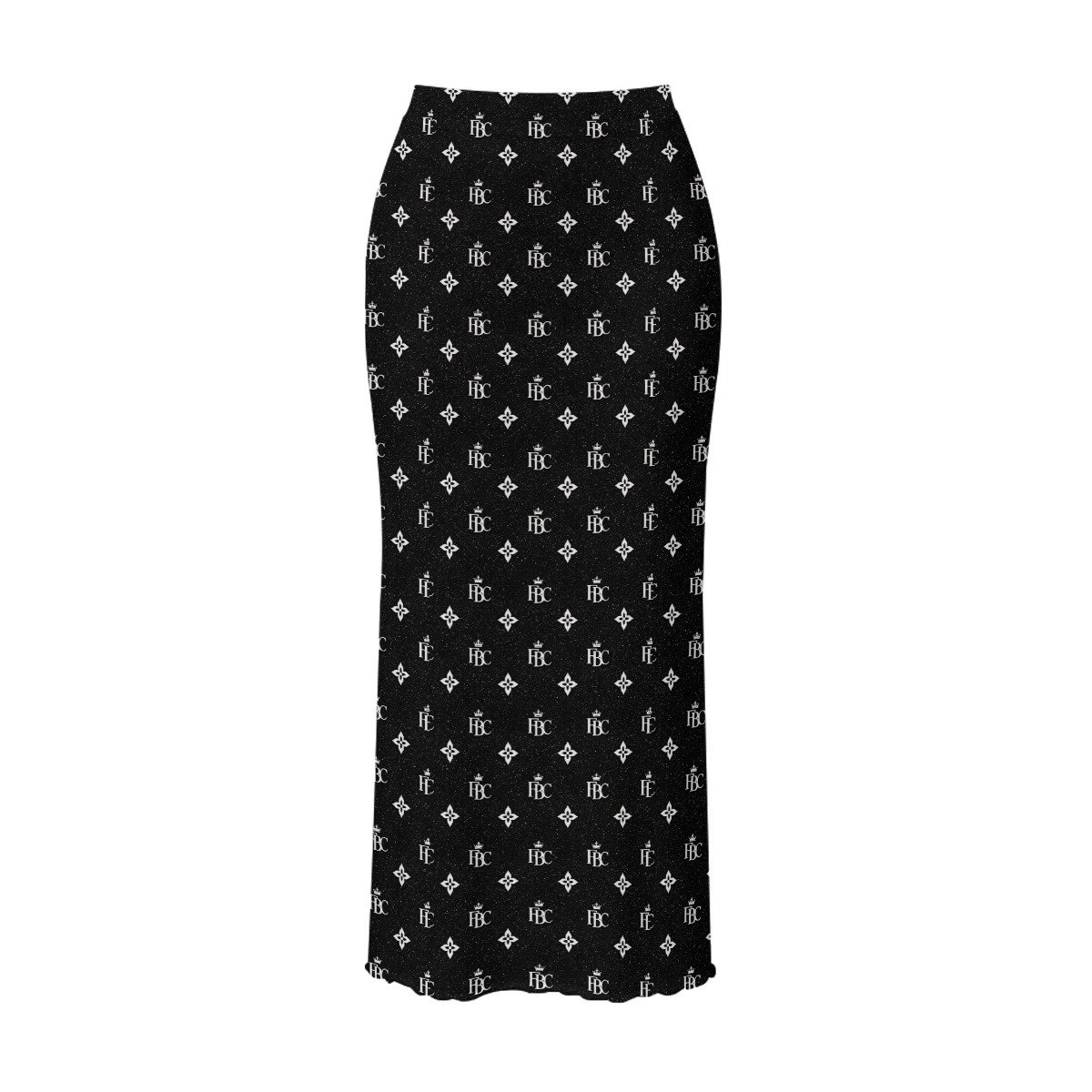 FullbreedCustom Print Women's High Neck Skirt Set With Thumb Hole - Image 6