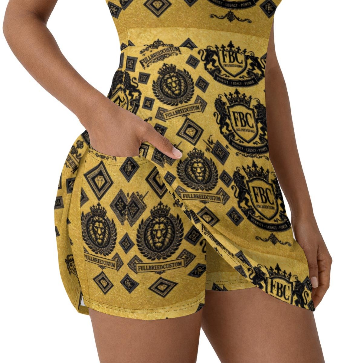 All-Over Print Women’s Athletic Dress With Built‑In Shorts - Image 2