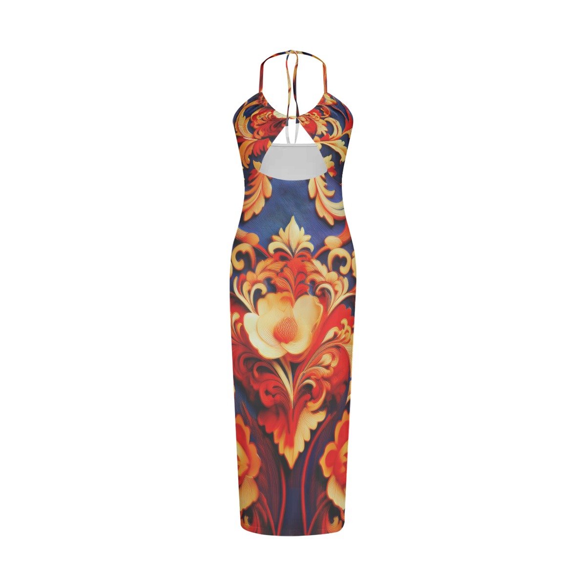 All-Over Print Women's Sexy Hollow Cami Dress - Image 2