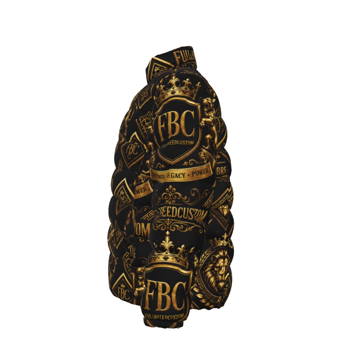 FullbreeddCustom Print Unisex Stand collar slim down jacket - Image 5