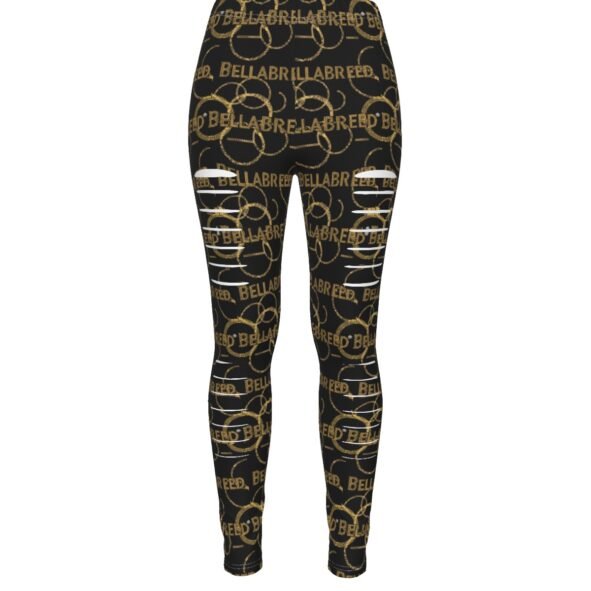 All-Over Print Women's Ripped Leggings
