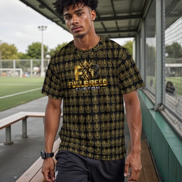 FullbreedCustom Print Drop Shoulder Crew Neck T-Shirt