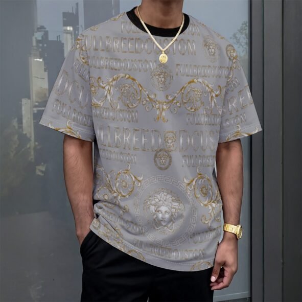 All-Over Print Unisex Drop-shoulder T-shirt|180GSM