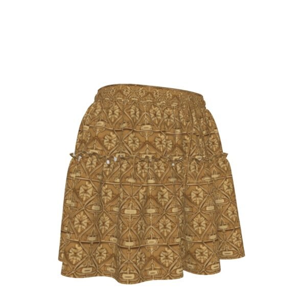 All-Over Print Women's Ruffled Mini Skirt
