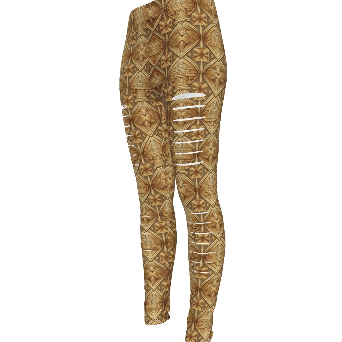 All-Over Print Women's Ripped Leggings - Image 4