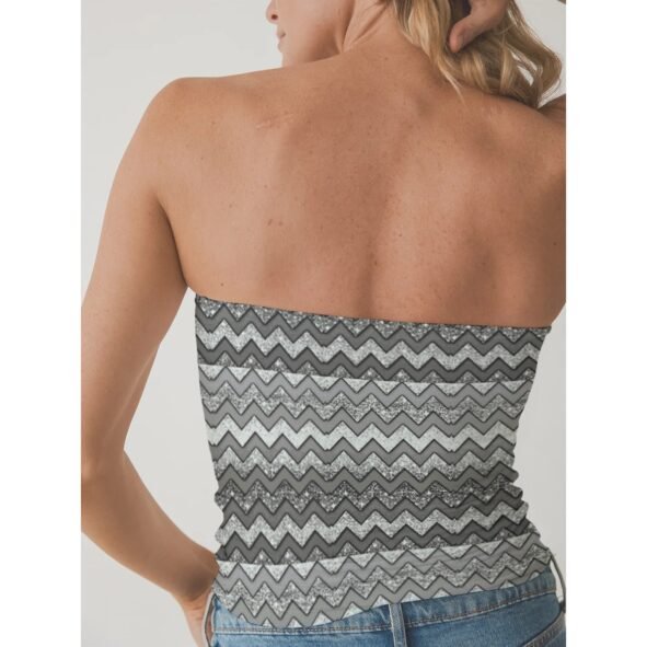 All-Over Print Women's Double-Layer Strapless Top
