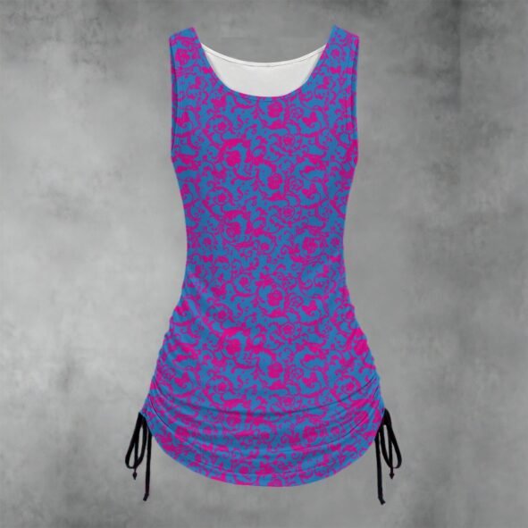 All-over print Women's Layered Dress sets