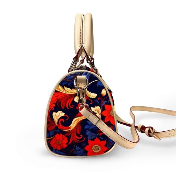 Classic Barrel-Shaped PU Leather Handbag