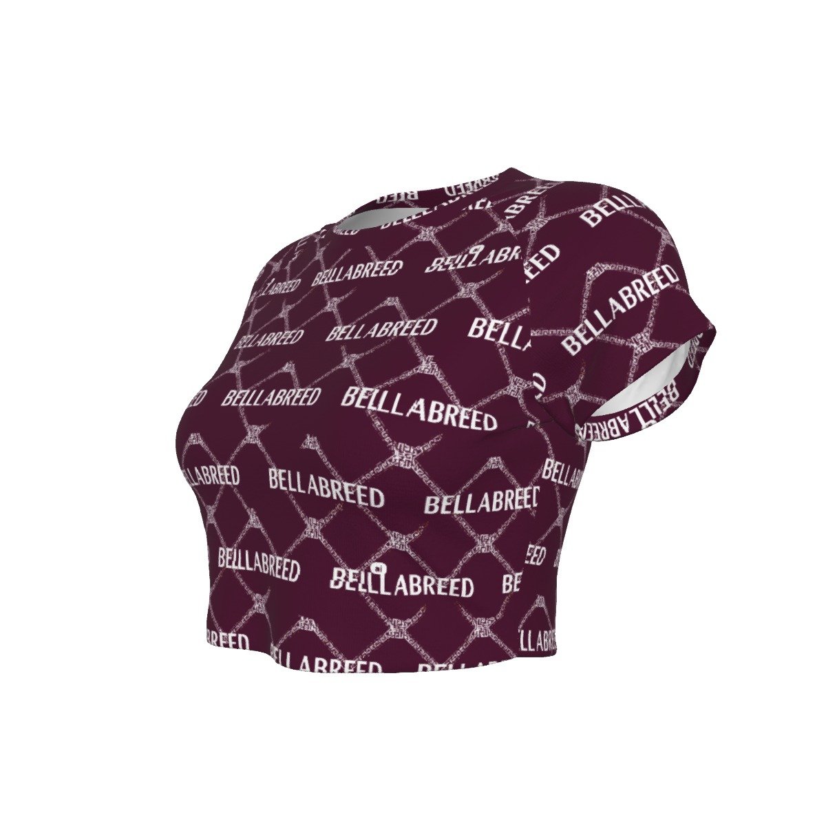 All-Over Print Women's Raglan Cropped T-shirt - Image 2
