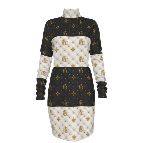 FullbreedCustom Print Women's Waist Hollow Hip Dress