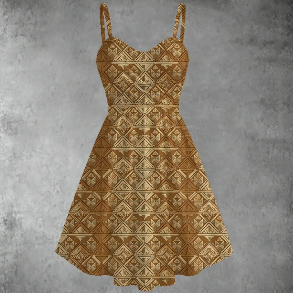 All-over print Women's Spaghetti Strap Dress - Image 2