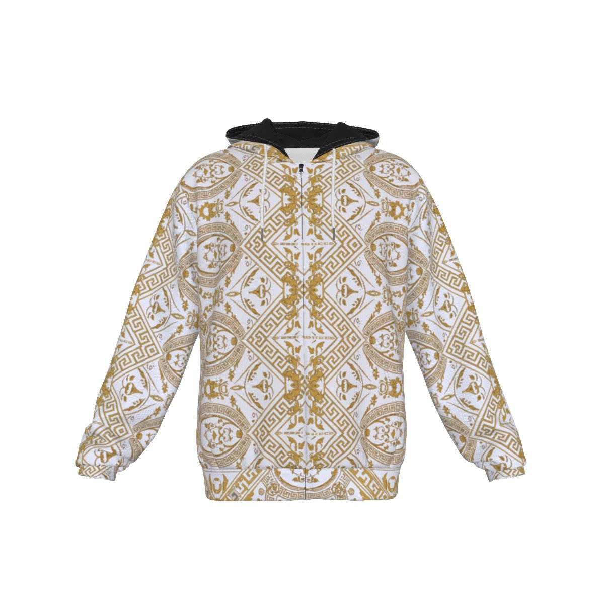 All-Over Print Men's Heavy Fleece Zip Up Hoodie - Image 4