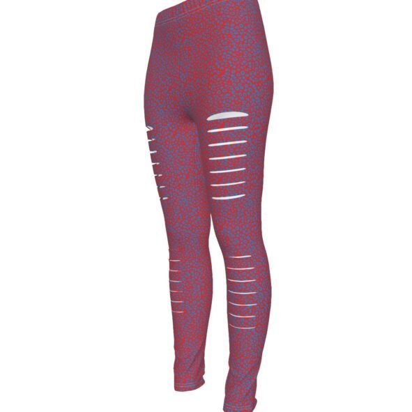 All-Over Print Women's Ripped Leggings
