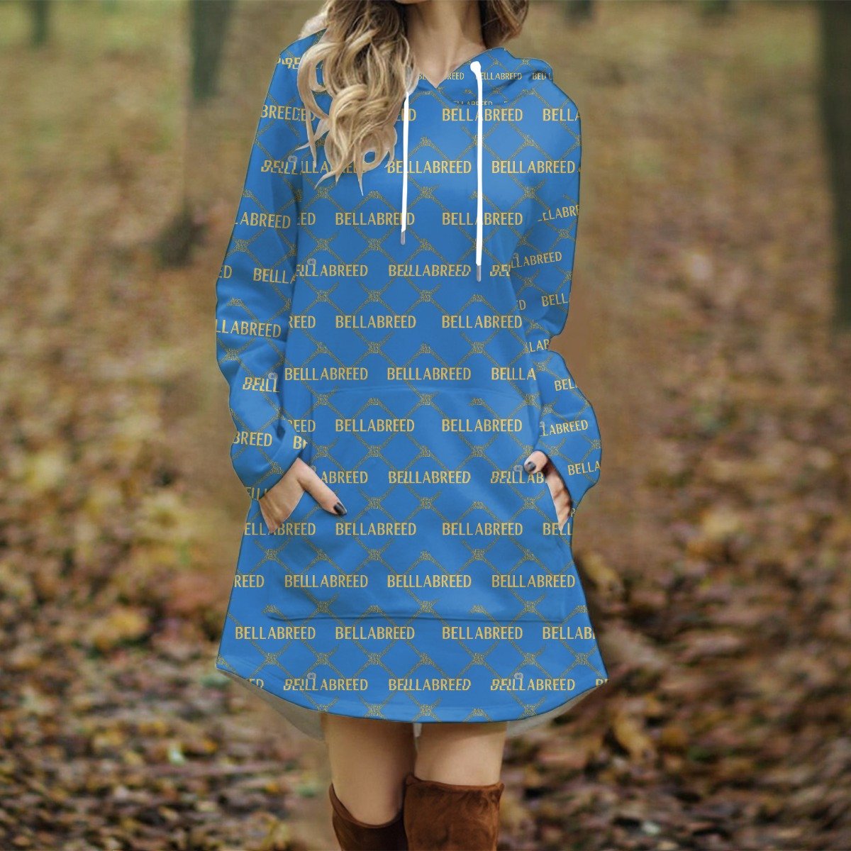 All-Over Print Women's Longline Hoodie Dress - Image 2
